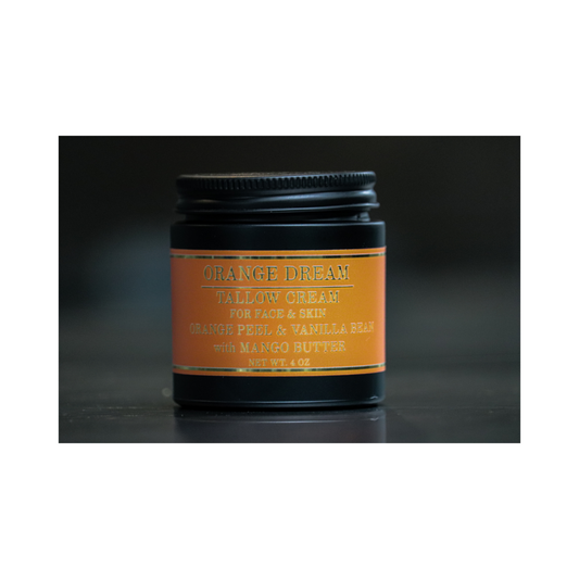 Orange Dream - Orange Peel & Vanilla Bean Tallow Skin Cream 4oz