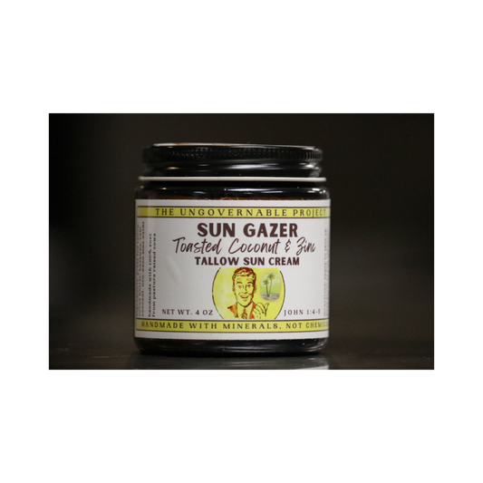 Sun Gazer - Toasted Coconut & Zinc Tallow Sun Cream 4oz